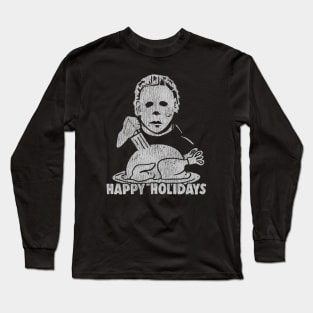 Michael Myers Turkey Vintage Long Sleeve T-Shirt